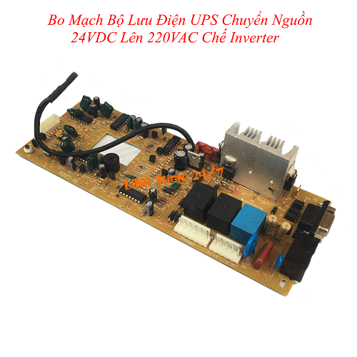 Bo mạch bộ lưu điện ups chuyển nguồn 24vdc lên 220vac chế inverter
