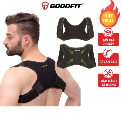 Đai chống gù lưng chính hãng GoodFit GF711P cho trẻ em, người lớn