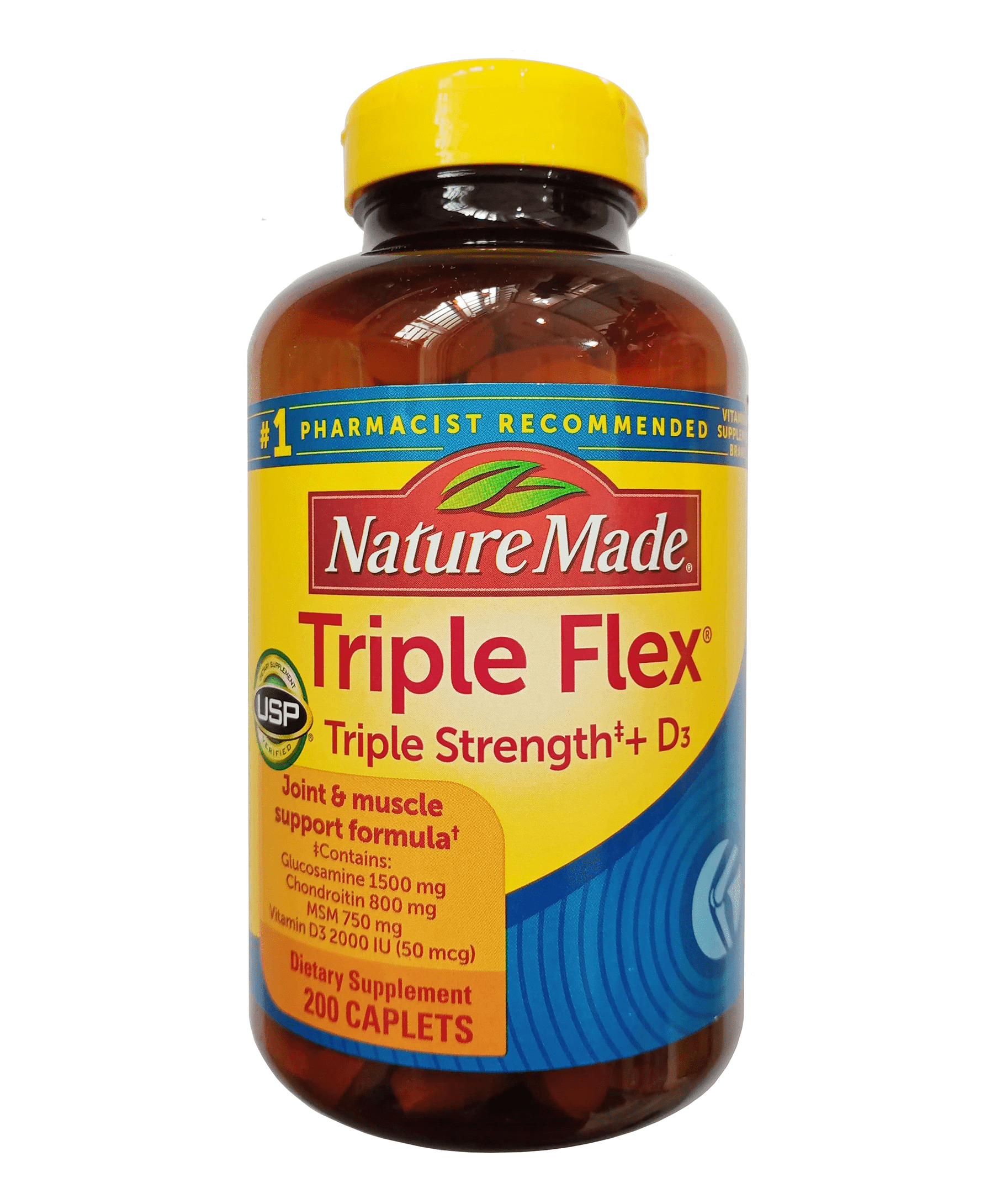 ‍♀️‍♂️ Viên Uống Triple Flex Nature Made Chính Hãng Của Mỹ, 200 viên
