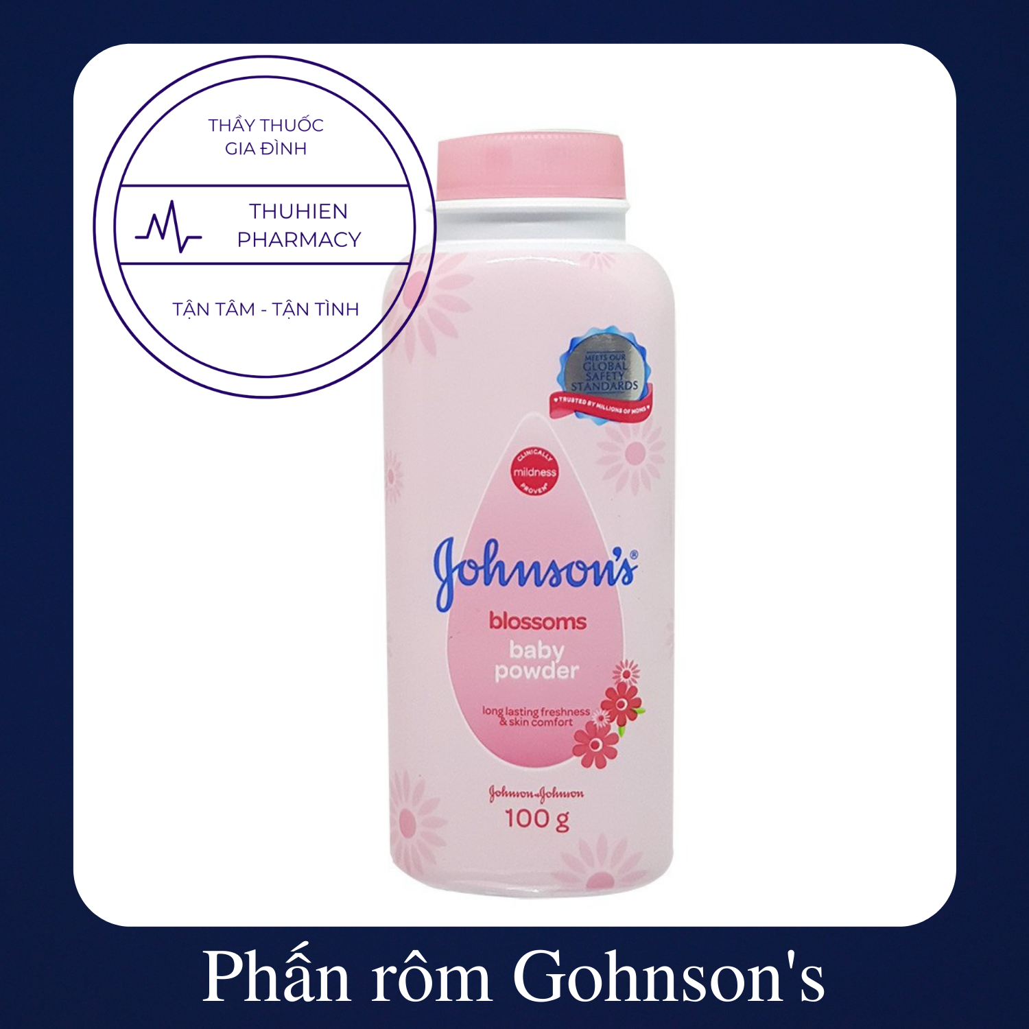 Phấn rôm Gohnson Baby giảm hăm, an toàn cho trẻ nhỏ