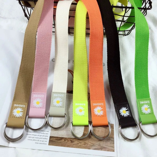 Thắt lưng dây vải - đầu hoa cúc
