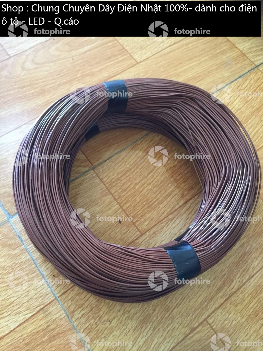 Dây điện nhật 0.75mm 100m màu nâu