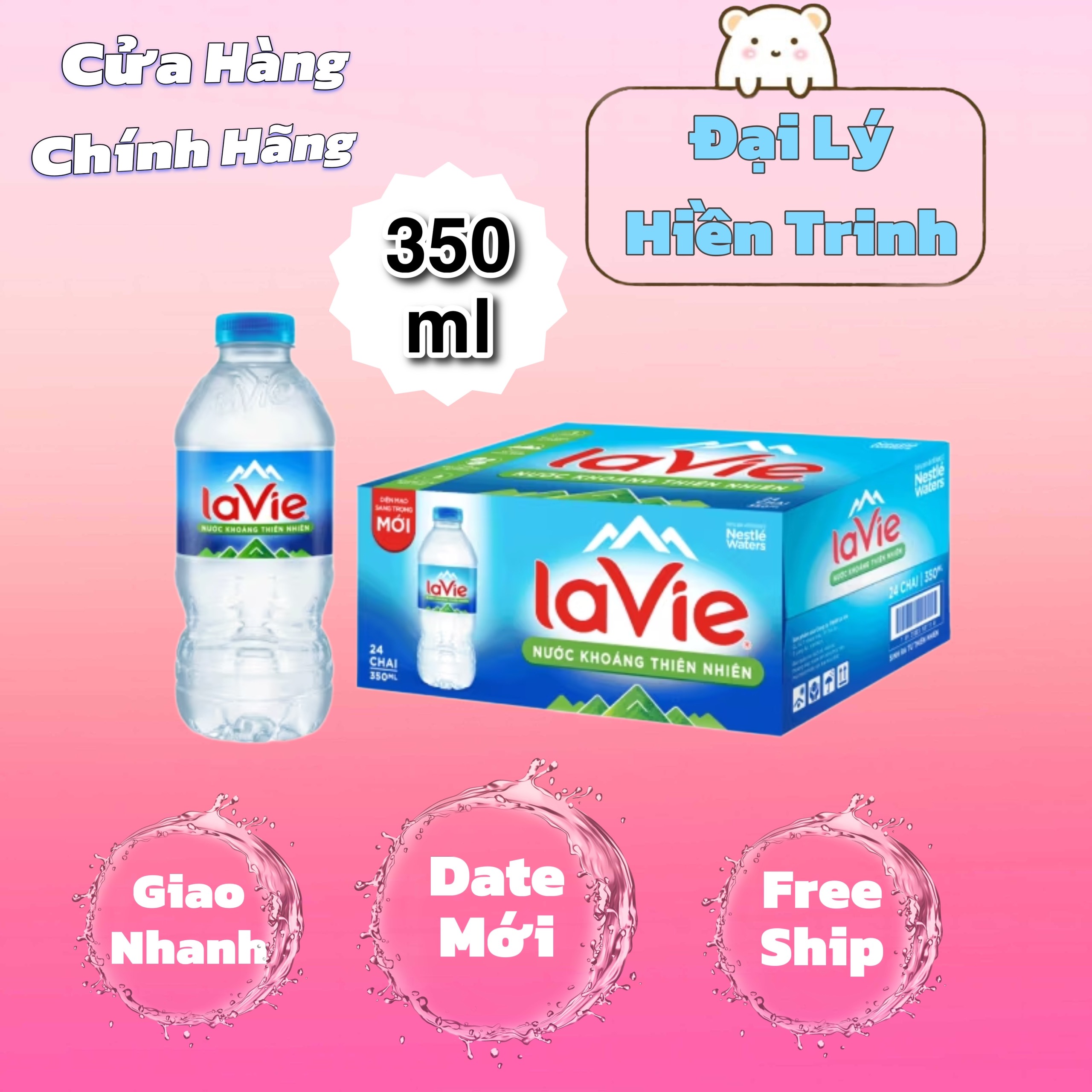 Nước Khoáng Lavie Chai 350ml