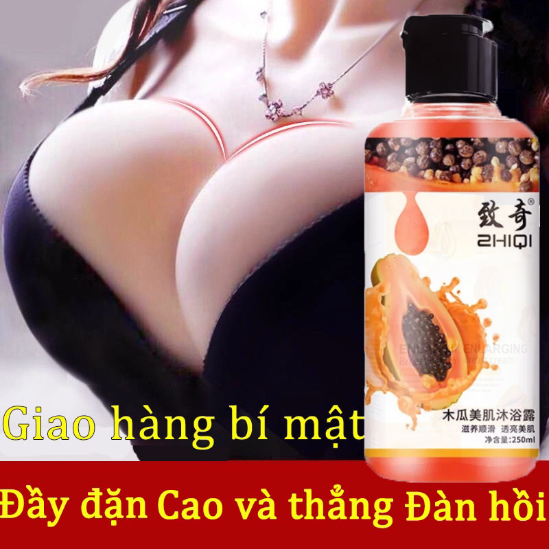 Sữa tắm nâng ngực Đu đủ massage sữa tắm vú 300ml sữa tắm đu đủ bầu ngực đầy đặn, thẳng đứng và tạo tác tắm lớn