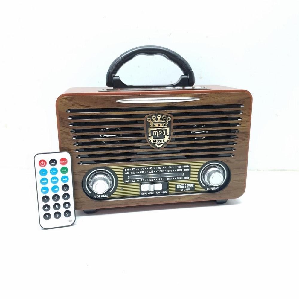Đài radio pin sạc meeier m - u115 usb - blutooth
