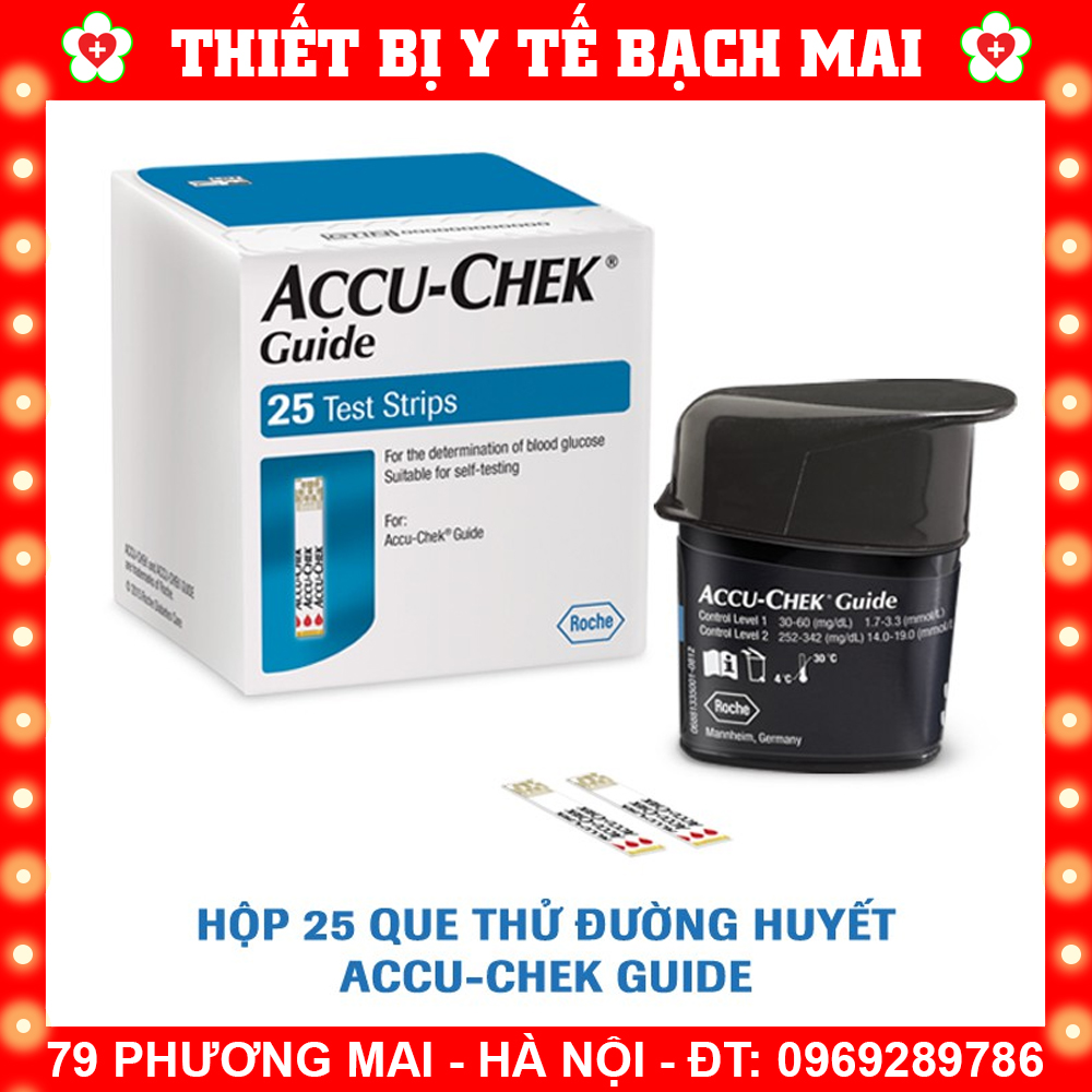 Hộp 25 Que Thử Đường Huyết ACCU-CHEK Guide