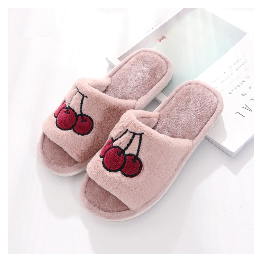 Dép lông mang trong nhà nam nữ unisex hình trái cây dép bông hoa quả siêu đẹp siêu êm dép đi trong nhà hình hoa quả siêu cute