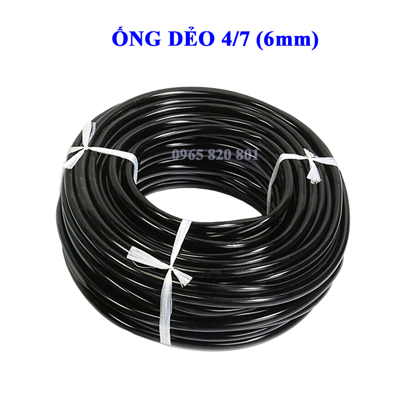 [ 10 mét ] Ống mềm 4/7 (6mm) tưới nhỏ giọt, phun sương
