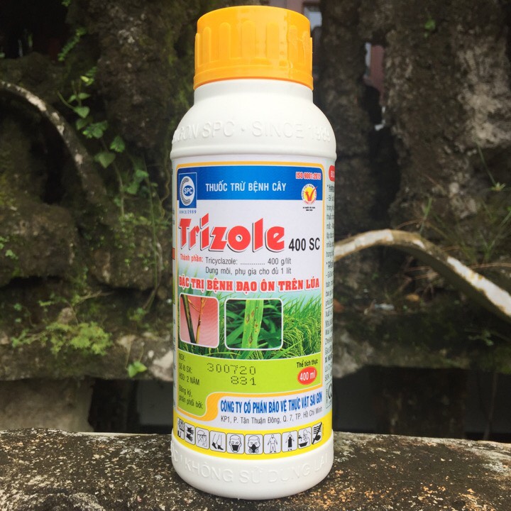 Thuốc trừ bệnh đạo ôn cổ bông, đạo ôn lá trên lúa Trizole 400SC 400ml