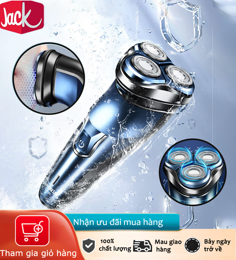 Jack Máy cạo râu thông minh di động hoàn toàn tự động mới có thể được rửa bằng nước toàn thân