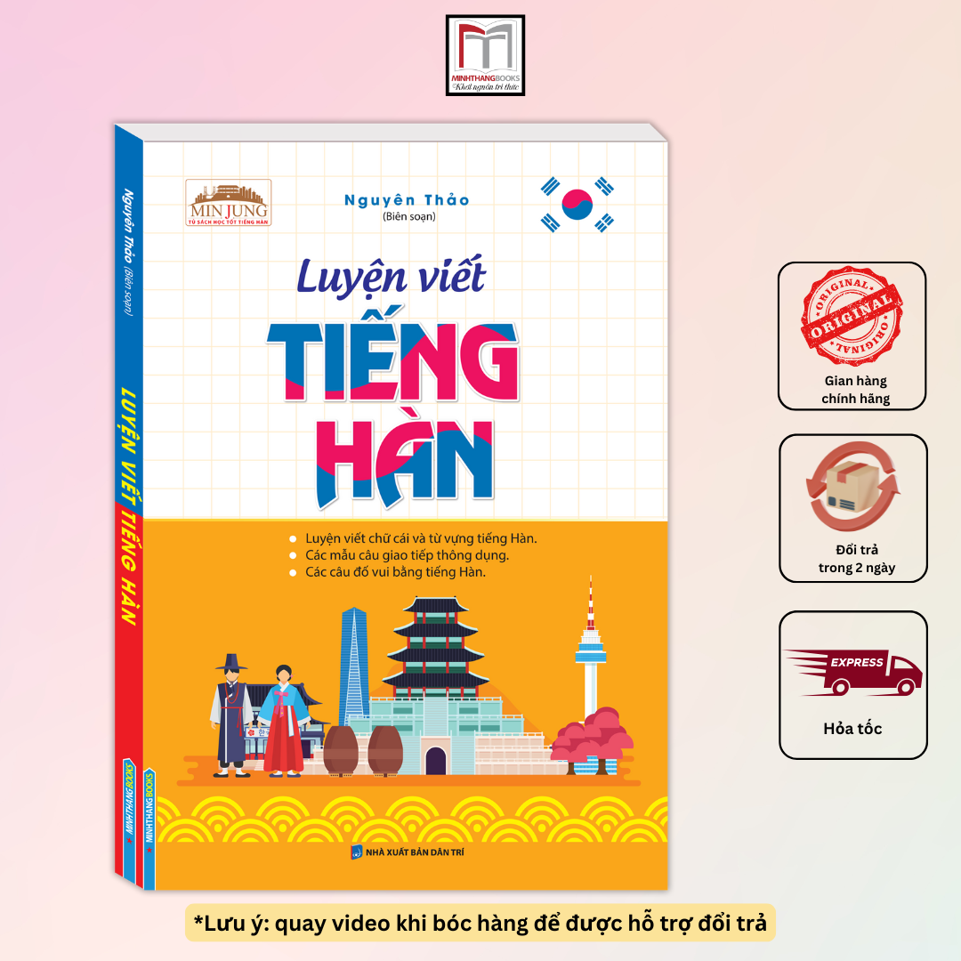 Sách - luyện viết tiếng hàn