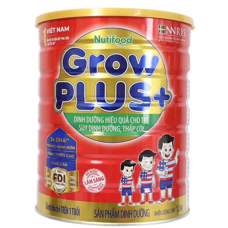 Sữa bột nuti grow plus đỏ 1,5kg