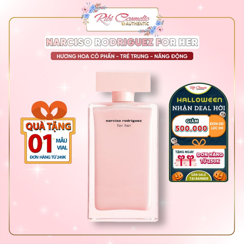 Nước hoa nữ hương phấn nar hồng nhạt cao