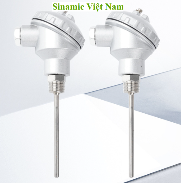 Cảm biến nhiệt độ inox PT100 nhiệt -50=>420℃ phi 8mm x đầu dò 100mm và 200mm. Can nhiệt bền đẹp