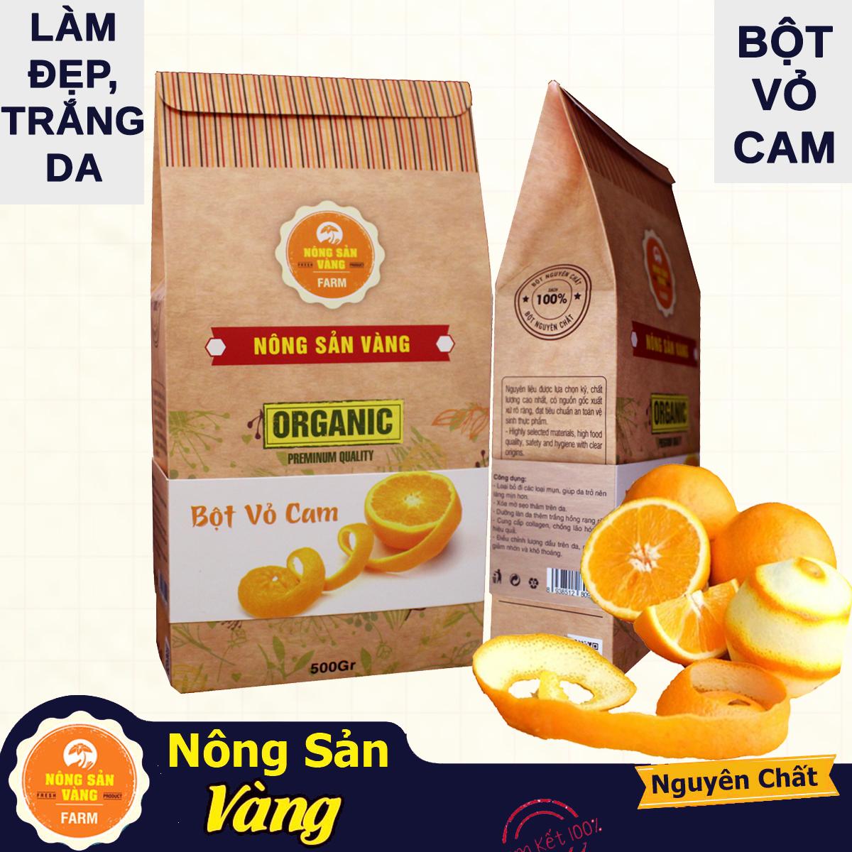 Bột Vỏ Cam Chăm sóc da mặt làm mặt nạ đắp dưỡng da 500gr - Nông Sản Vàng