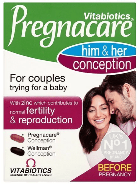 Viên uống tăng khả năng thụ thai Pregnacare Him & Her 60 viên
