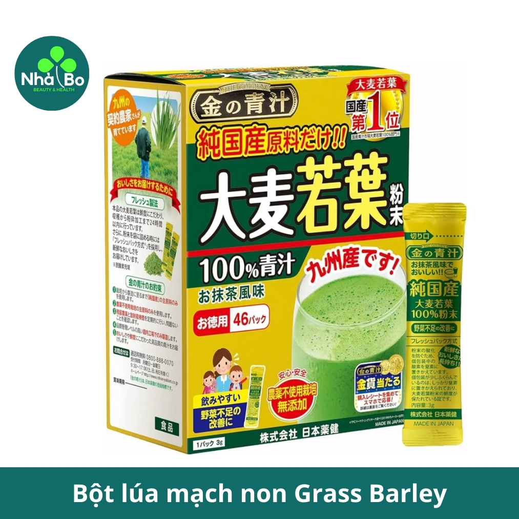 Bột lá lúa non Grass Barley Golden 46 gói