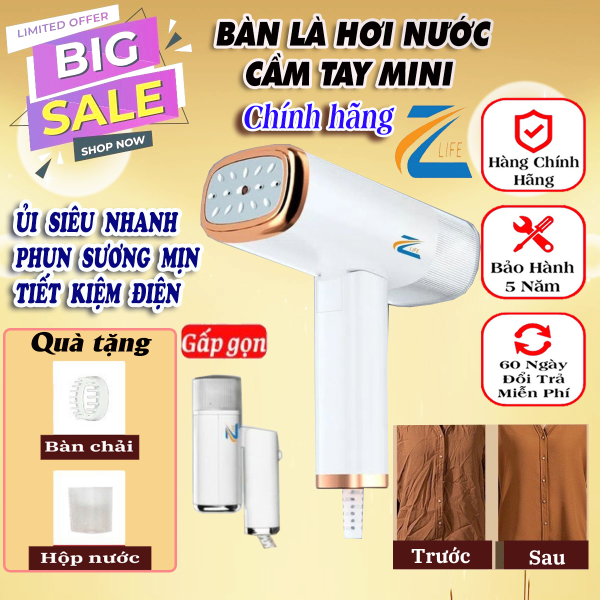 Bàn là hơi nước, bàn là hơi nước cầm tay, bàn ủi hơi nước cầm tay, bàn ủi mini tiện hơn Bàn ủi hơi nước công nghiệp, bàn ủi hơi nước philips chính hãng, xiaomi, sonaky khi bỏ vào vali kéo chính hãng giá rẻ