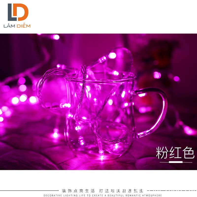 Đèn trang trí combo 10 sợi đèn led dây không chớp 7m nhiều màu sắc