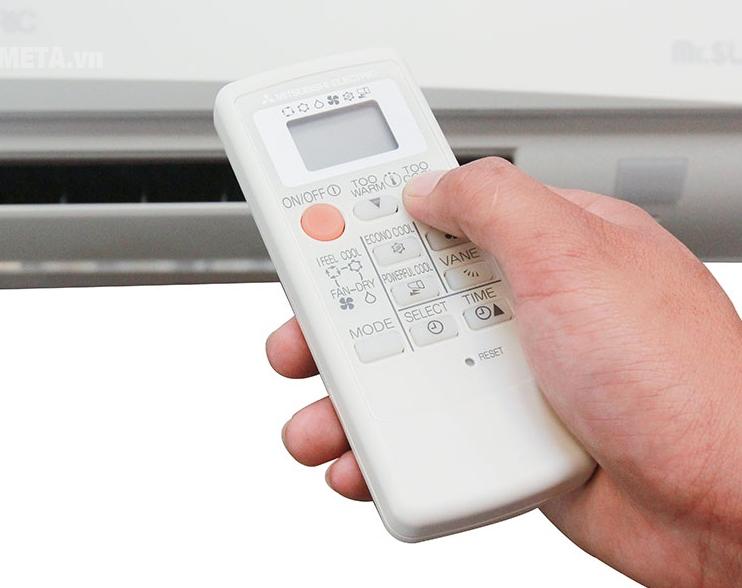 Điều khiển điều hòa mitsubishi 1 chiều (mặt trắng)