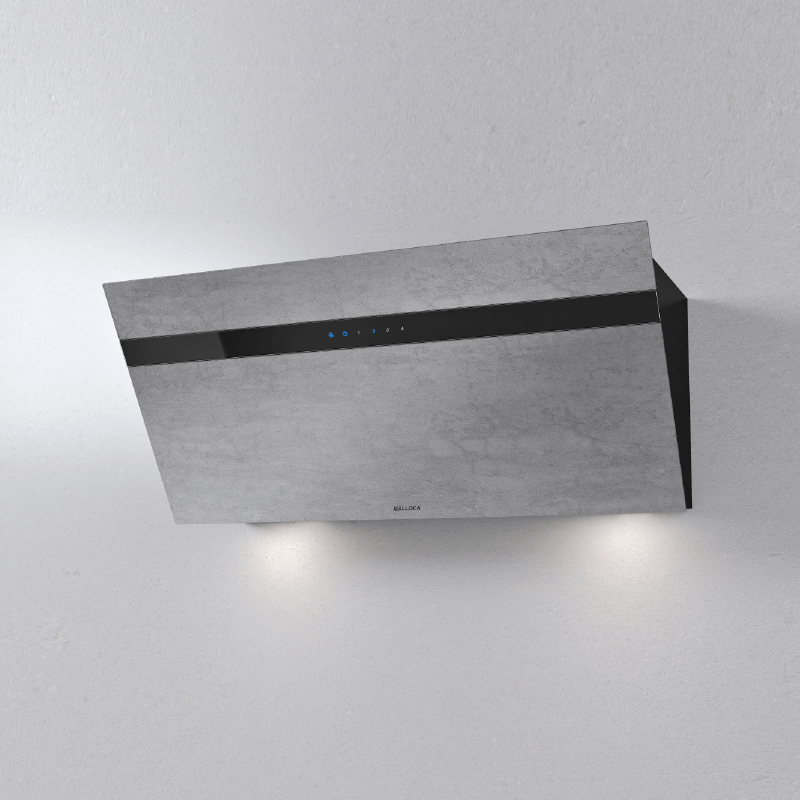 Máy hút mùi áp tường Malloca VITA V-13 GRES - Kích thước 90cm, màu xi măng