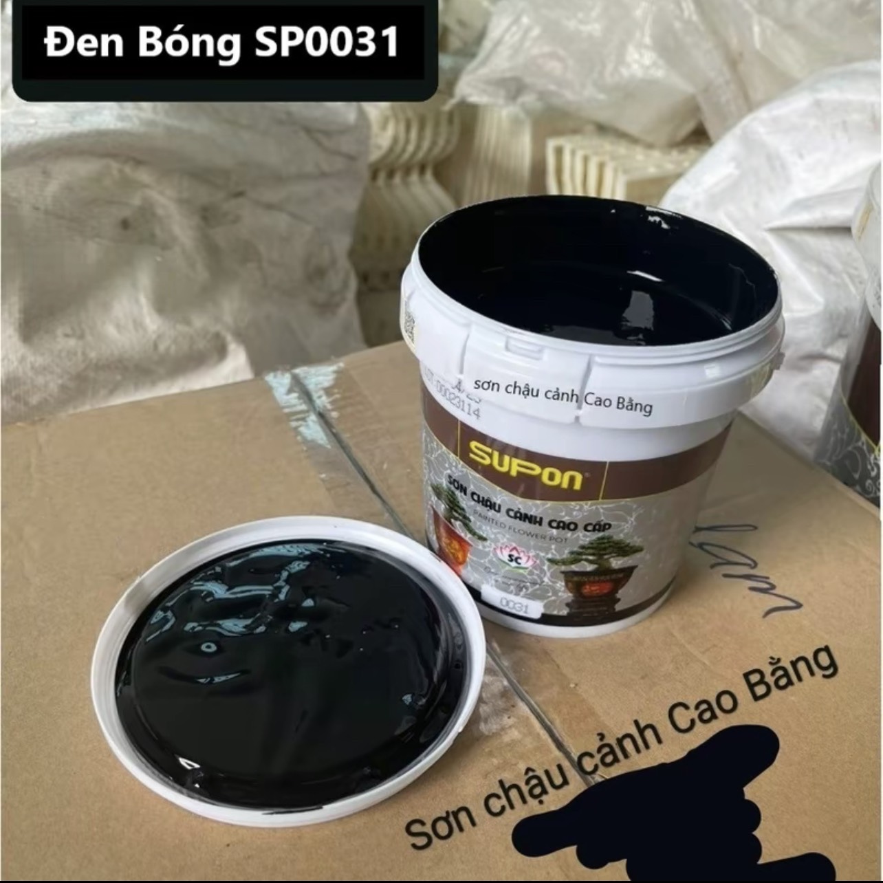 Sơn chậu cảnh SUPON siêu bóng, hệ nước có kháng kiềm, có thể sơn trực triếp không cần lót