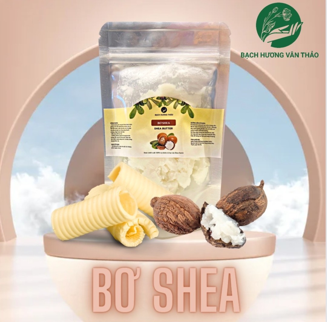 Bơ hạt mỡ-shea butter làm mỹ phẩm, kem dưỡng da,../bạch hương vân thảo