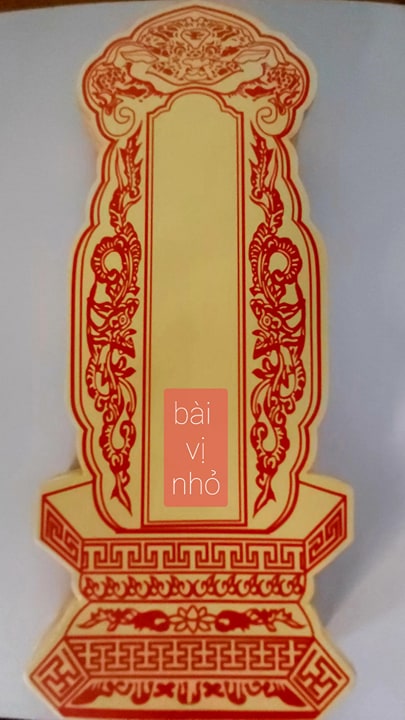 [HCM]Bài vị giấy (nhỏ)  ( xấp 100 tờ )