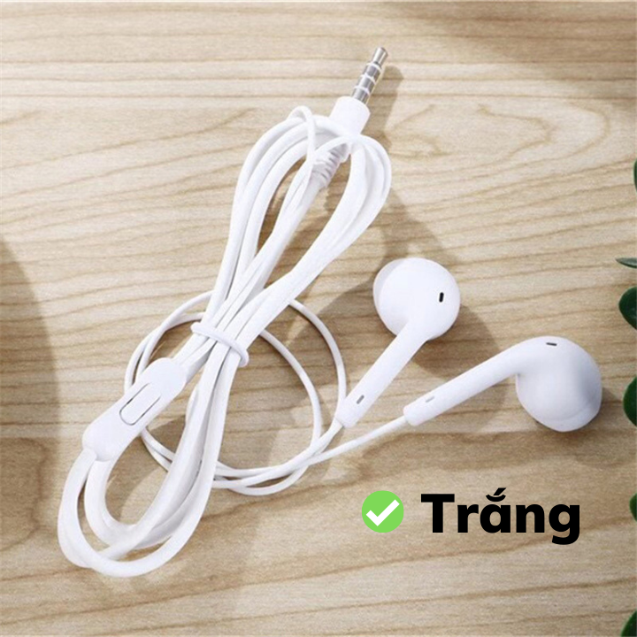 Tai nghe nhét tai có dây và mic đàm thoại - chất âm cực hay và êm, nhiều màu sắc