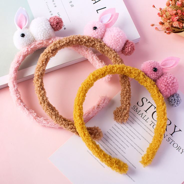 Băng đô, bờm cài tóc mix thỏ con cute m1 nhiều màu