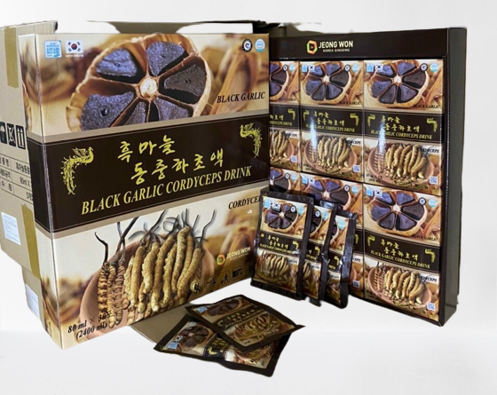 Nước đông trùng hạ thảo - tỏi đen jeong won hàn quốc 30 gói