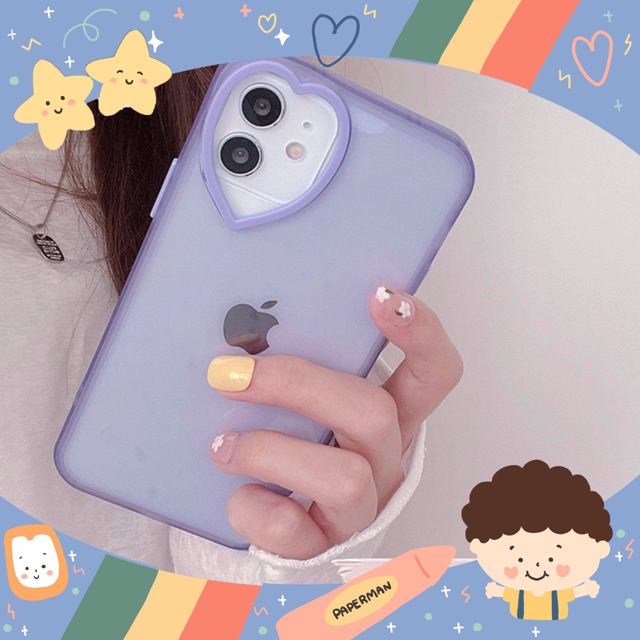 Ốp iphone full viền Big heart