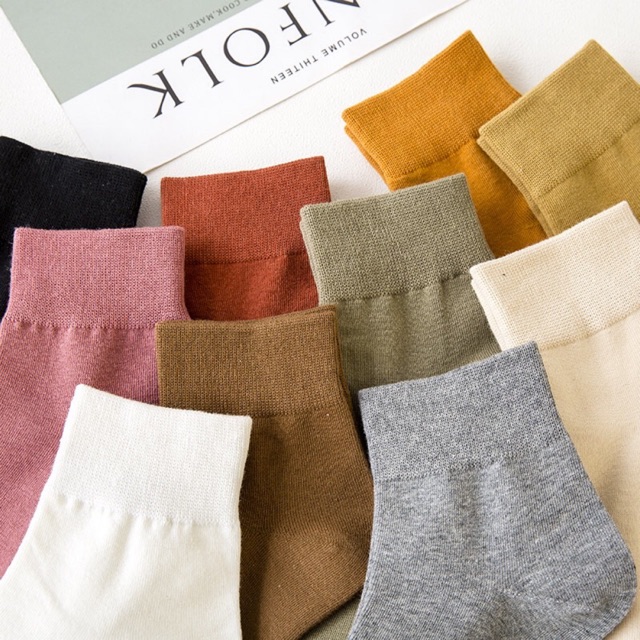 Sỉ Lố 10 Đôi Tất Nữ Vintage Muối Tiêu Cổ Trung|Mẫu mã đa dạng|Chất liệu an toàn|Bền Đẹp