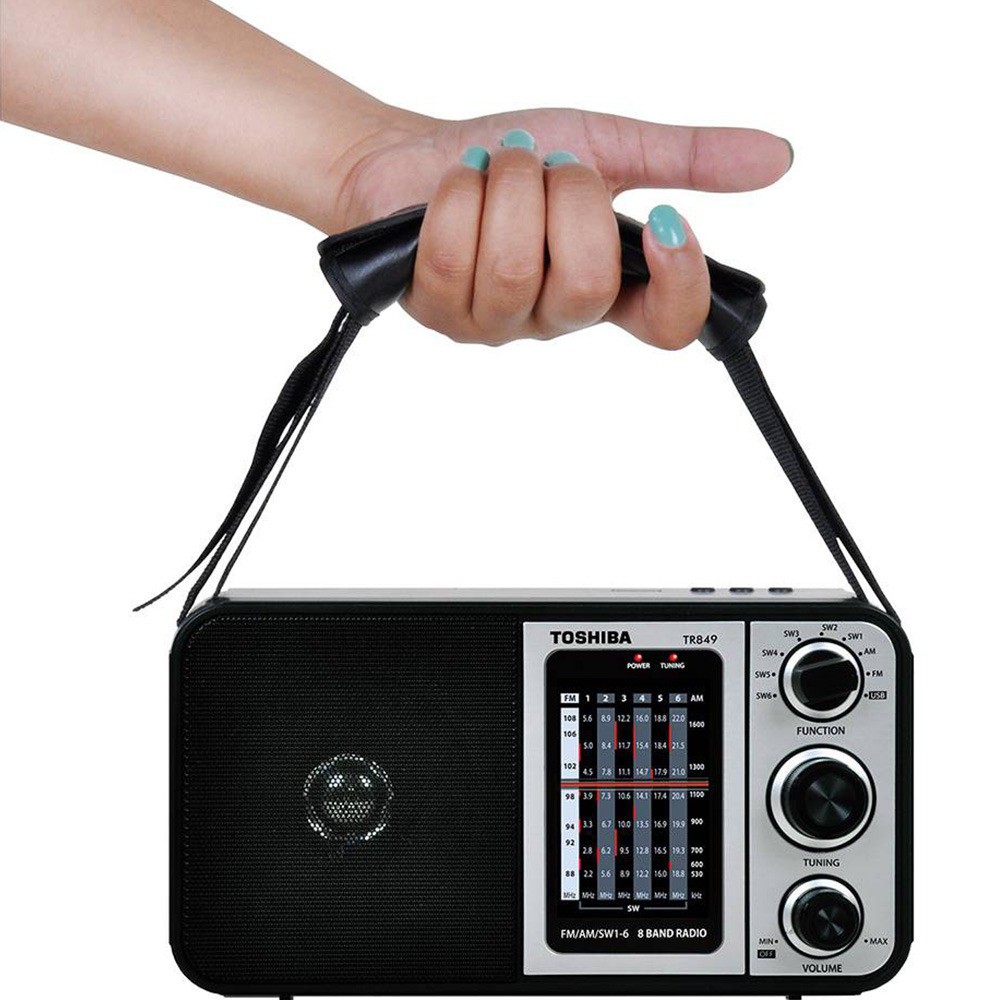 Đài radio usb toshiba ty-hru30 fm/am/sw1-6/ đọc usb