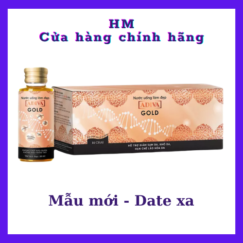 01 Hộp Collagen ADIVA GOLD dạng nước 14lọ hộp.
