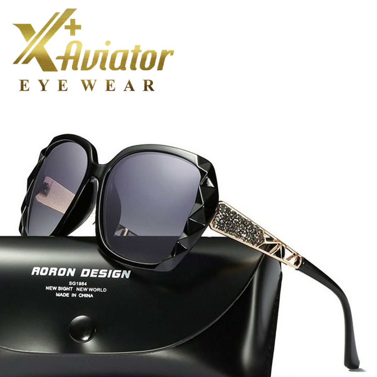 Kính Đi Biển, Kính Mát Nữ Thời Trang A404, Mắt Kính Làm Từ Vật Liệu TAC Phân Cực Polazide Chống Chói Chống Tia UV 400 Mẫu Hót Cho Mùa Du Lịch