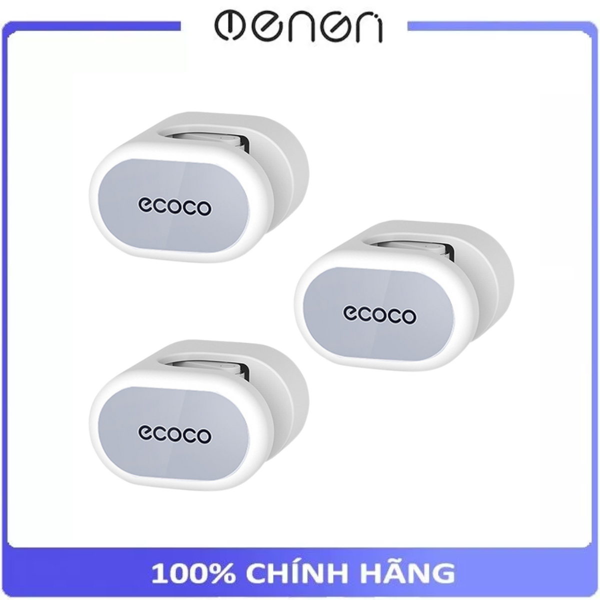 Bộ 3 móc treo chổi, cây lau sàn, vòi hoa sen ecoco 2001, móc treo đồ nhà tắm dán tường tiện ích oenen