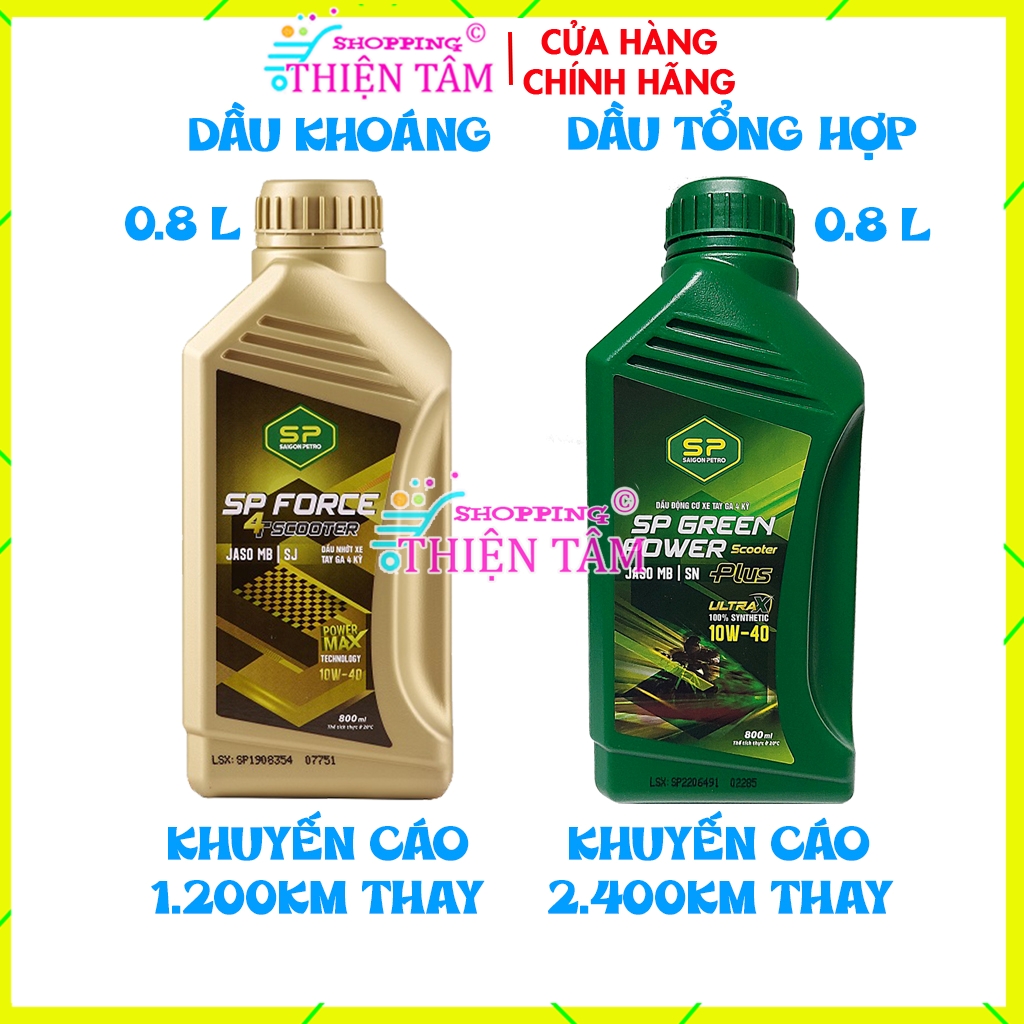 Dầu Nhớt Xe Tay Ga SP SG Petro Scooter 10W-40 800ML Cao Cấp