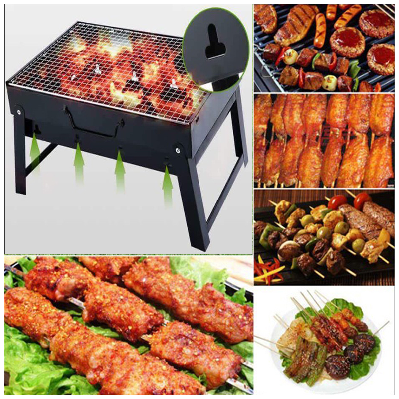 Bếp Nướng Không Khói Bếp Than Vuông Thế Hệ Mới Thiết Kế Nhỏ Gọn Hiện Đại Thích Hợp Cho Picnic Liên Hoan Bảo Hành 6 Tháng Bởi SD SHOP