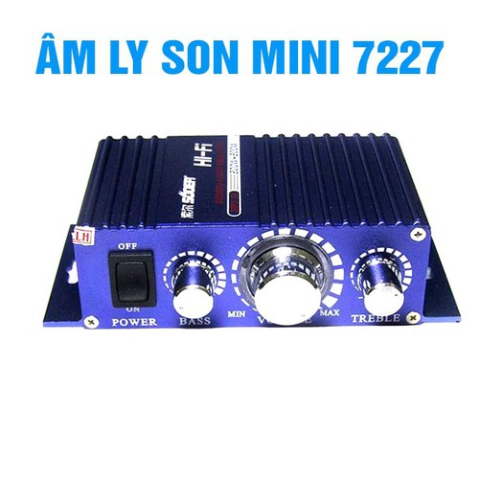 Âm ly Mini TA 7227 Vỏ Nhôm Amly Xe Hơi 200W