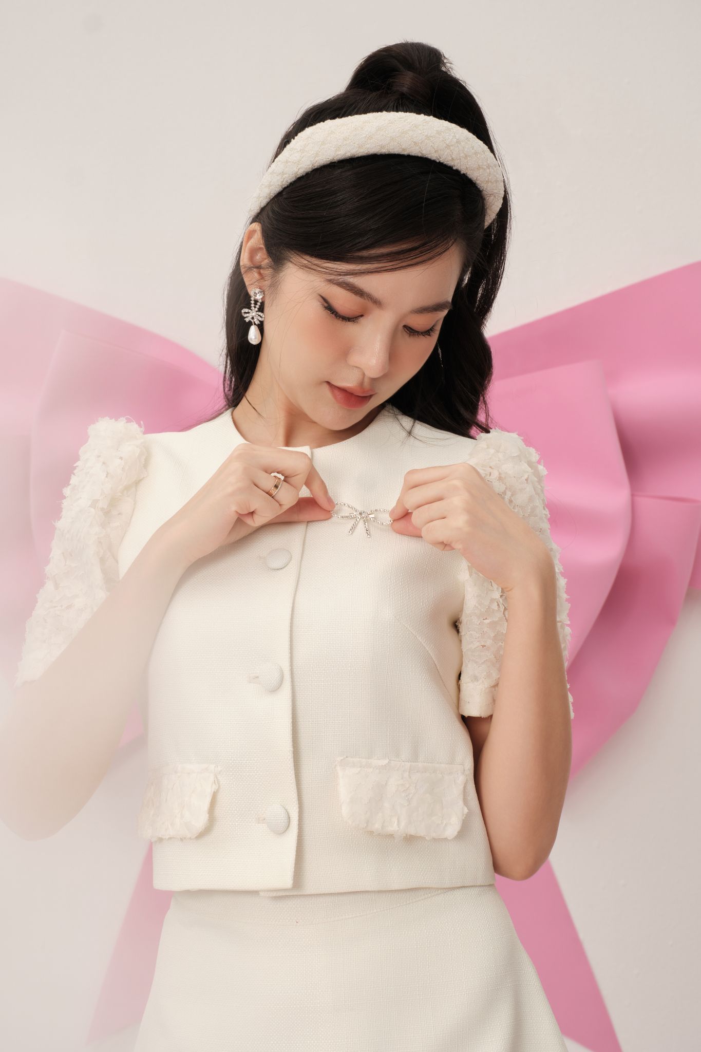 Chân váy nhu mì phối ren tách lẻ set- size s/m/l- hàng chính hãng- juletbygiang