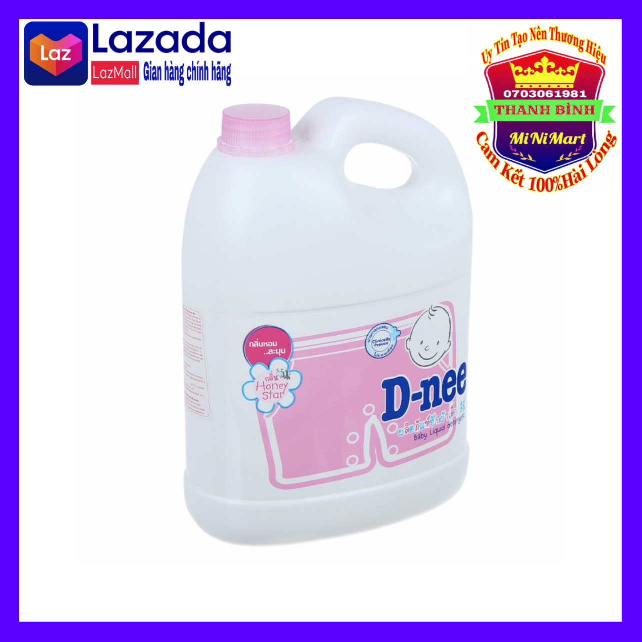Nước giặt Dnee Thái Lan 3000ml chính hãng Có đủ màu