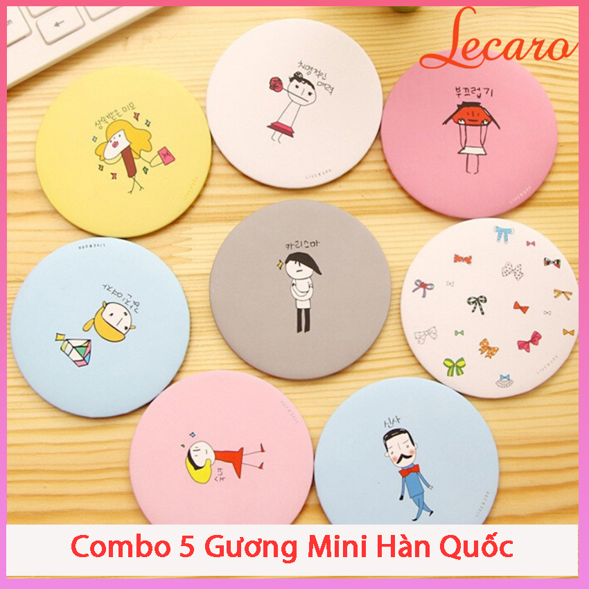 [HCM]Gương Mini Hàn Quốc Bỏ Túi Dễ Thương Siêu Xinh