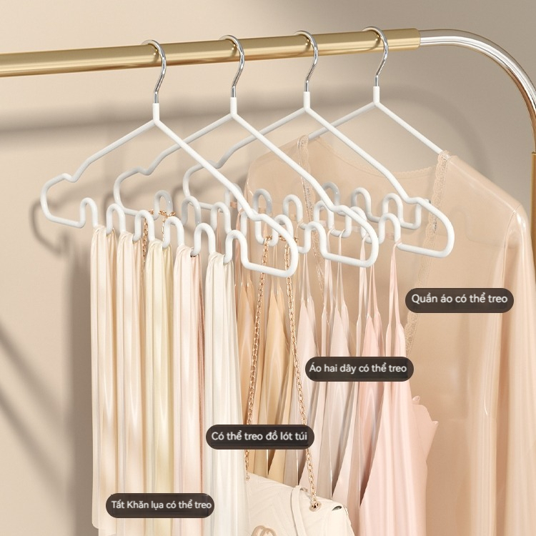 Móc Treo Quần Áo  Treo Đồ  Hình Sóng Chống Trượt Đa Chức Năng