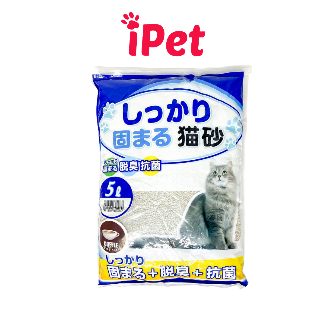 Cát Vệ Sinh Nhật Bản Cat Litter Kitty Pet 5L Cho Mèo Siêu Vón Khử Mùi Tốt - iPet Shop