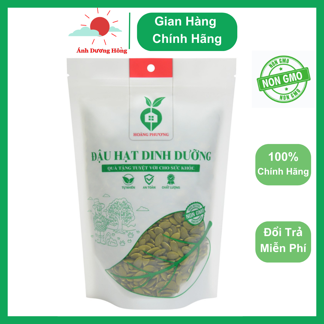 Hạt bí xanh green pumpkin seeds hạt bí xanh sống tách vỏ 100gr - 500gr làm sữa hạt granola ăn kiêng hoàng phương