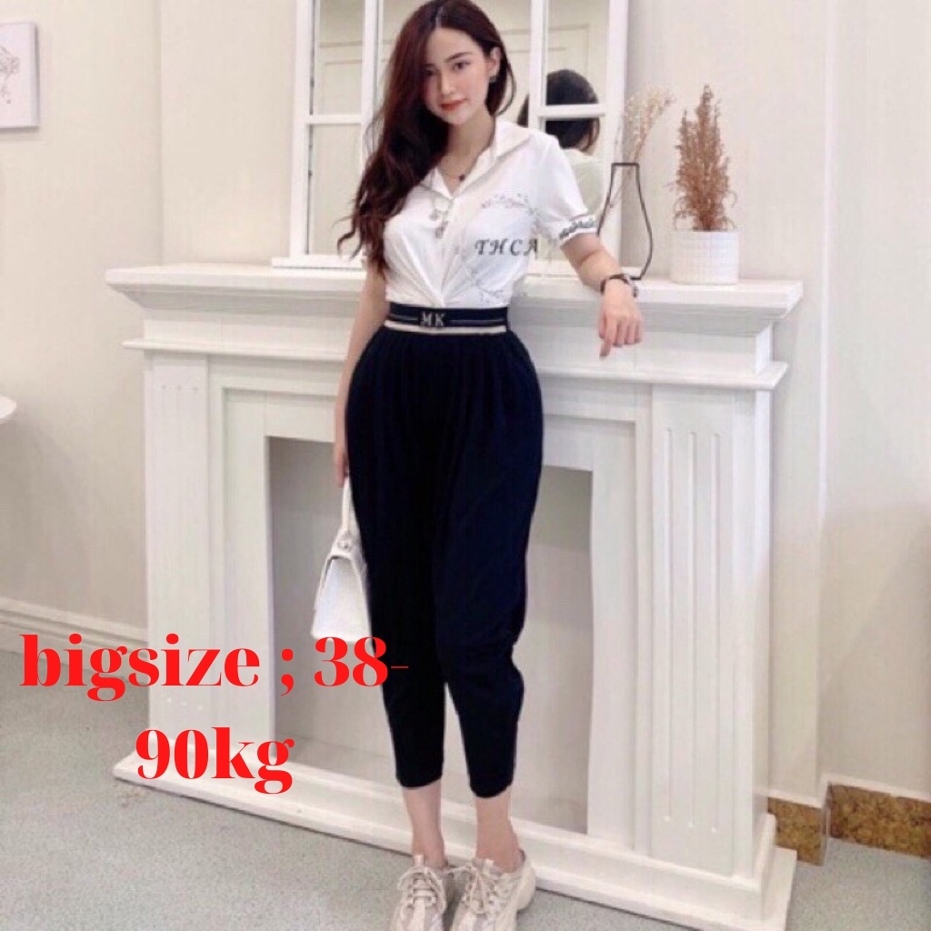 Quần baggy - quần bom chất umi hàn loại 1 cạp chun chữ dãn thoải mái
