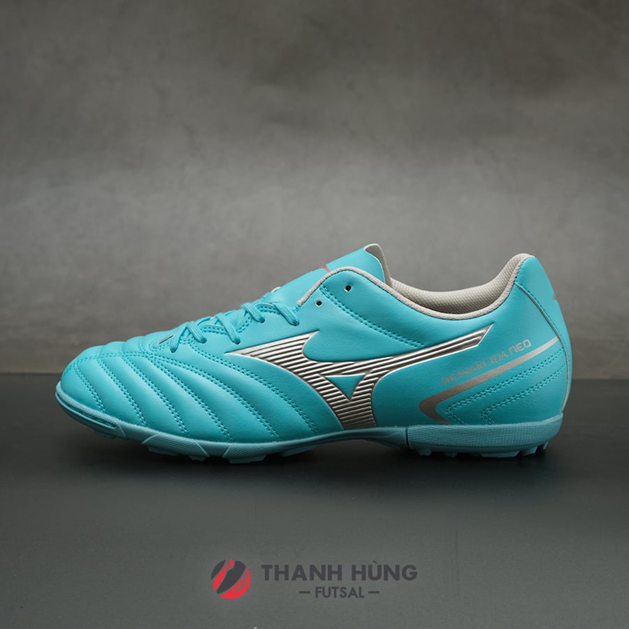 Giày đá bóng chính hãng mizuno monarcida neo ii select as tf - p1gd232525 - xanh ngọc