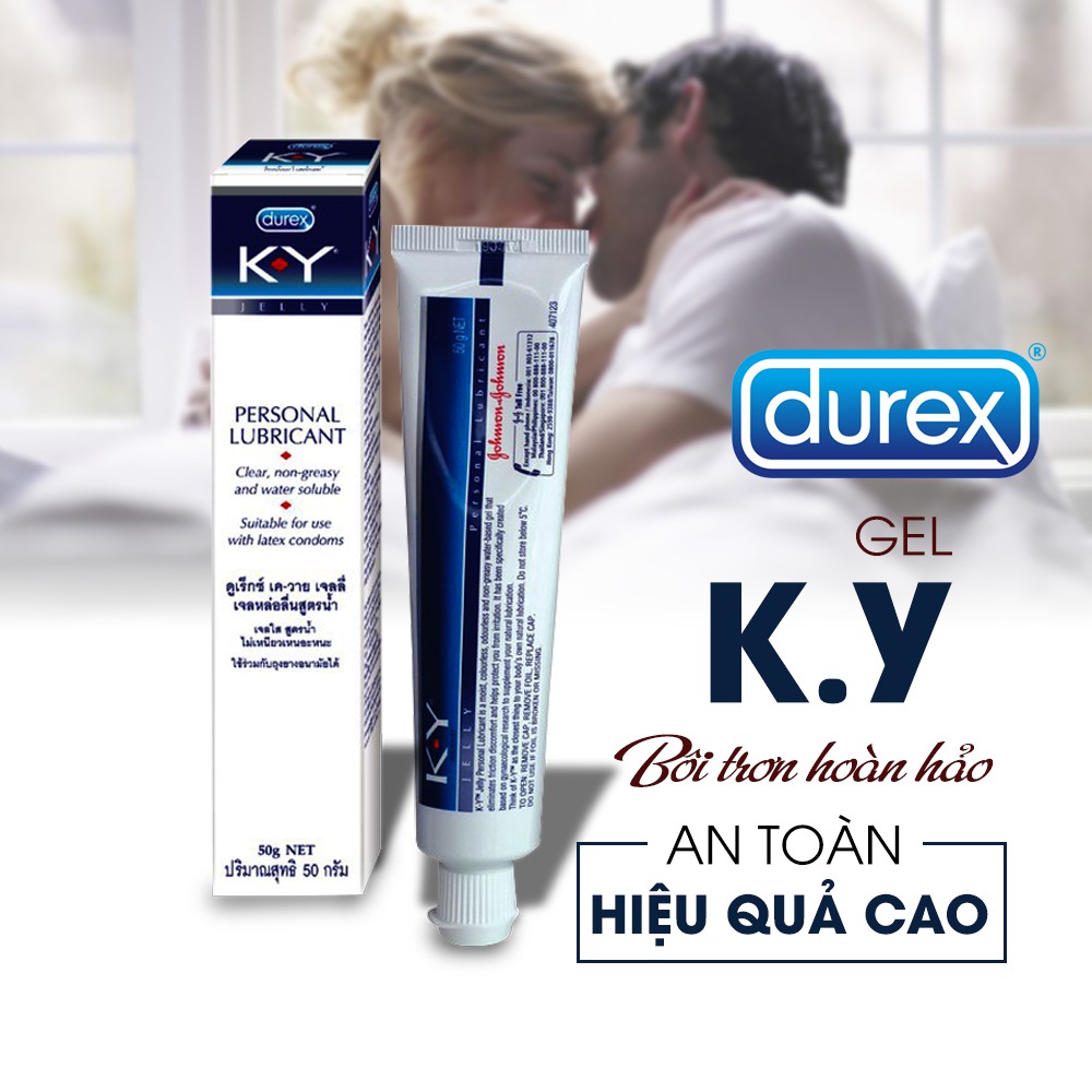 [HCM][BÔI TRƠN TRU-YÊU HƯNG PHẤN] - Gel Durex K.Y (50gr) CHÍNH HÃNG 100% -1Tuýp Gel +1c Bcs