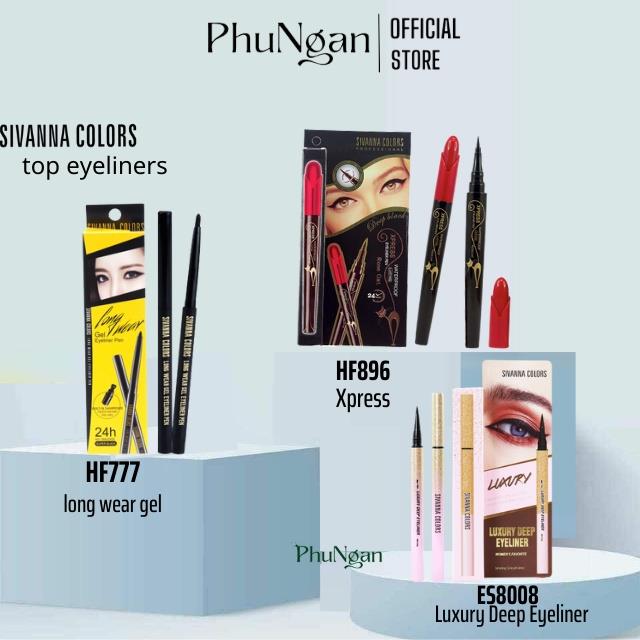 【bán nóng】 Kẻ mắt Sivanna Colors Xpress Rose Cat/Long Wear Gel/Luxury Deep Eyeliner Thái Lan (3 loại được yêu thích nhất)